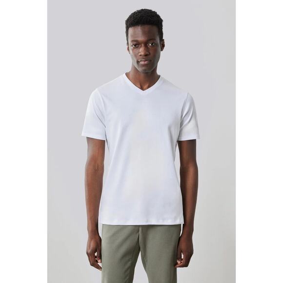 Robert Barakett $69 Men’s XL Georgia White V-Neck Short Sleeve Basic T-Shirt - Picture 1 of 6